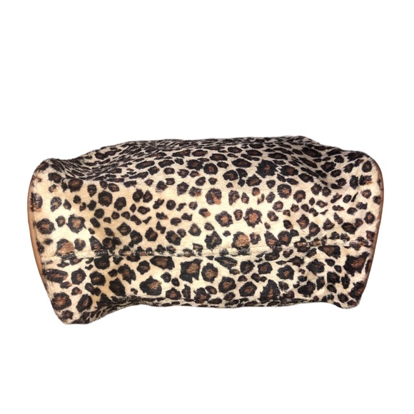 LANCOME Leopard Print Hand Bag Make Up Case Travel Purse  8x7 - Picture 6 of 6